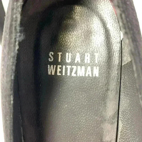 Stewart Weitzman  black suede heels - Picture 6 of 8